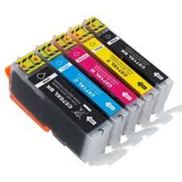 Compatible High Capacity PGI-570XL & CLI-571XL Ink Multipack (5 Cartridges)