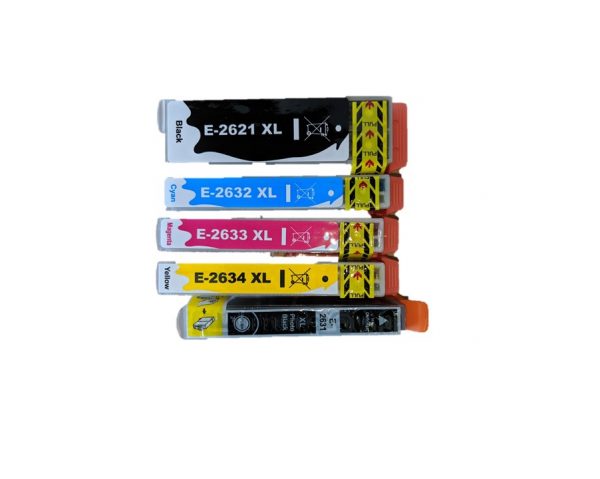 Compatible 5 Colour 26XL (Polar Bear) High Capacity Ink Cartridge Multipack