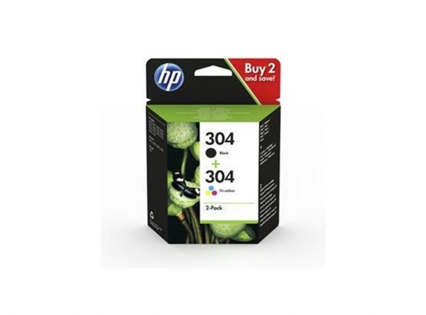 Genuine HP Black & Tri-Colour 304 Ink Cartridge Multipack