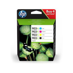 Genuine 4 Colour HP 903XL Ink Cartridge Multipack - Combo Pack