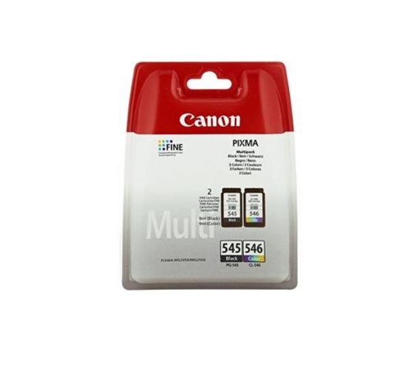Genuine Canon Black & Tri-Colour PG-545 & CL-546 Ink Cartridge Multipack