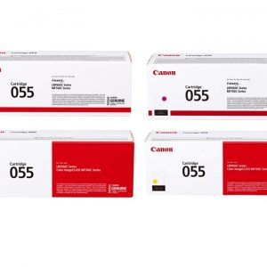 Genuine 4-Colour Canon 055 Toner Cartridge Multipack - (3013C002/3014C002/3015C002/3016C002)