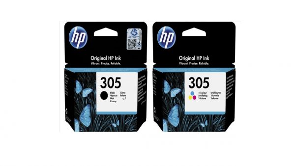 Genuine HP 305 Black & Tri-Colour Ink Cartridge Multipack