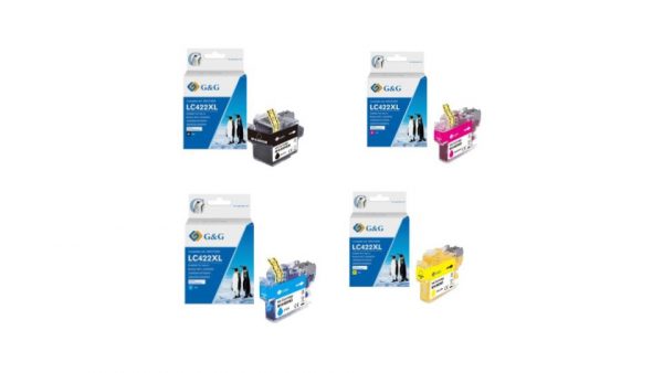 Compatible LC-422XL Multipack (BK,C,M,Y) High Capacity Ink Cartridges