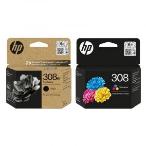 Genuine HP 308e/308 High Capacity Black & Colour Multipack - OEM Ink Cartridges
