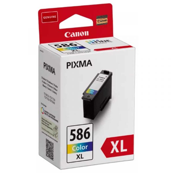 Genuine Canon CL-586XL (High Capacity) Colour Ink Cartridge - (6226C001)