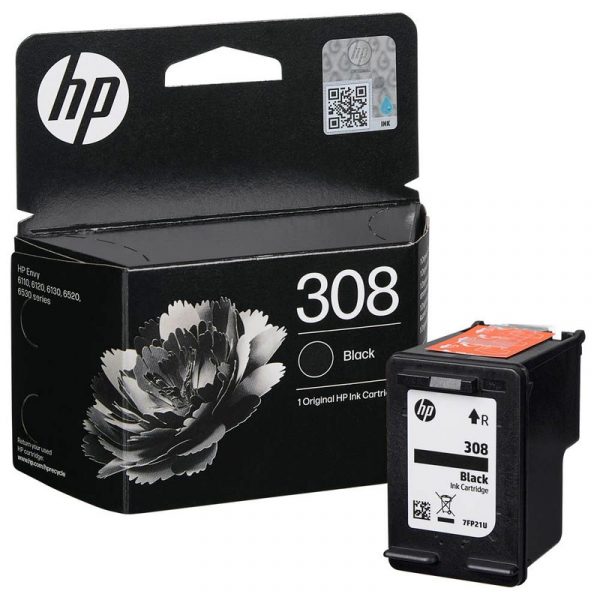 Genuine HP 308 (Standard Capacity) Black - OEM Ink Cartridge