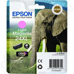 Genuine Epson 24XL Light Magenta (Elephant) High Capacity - OEM Ink Cartridge