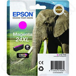 Genuine Epson 24XL Magenta (Elephant) High Capacity - OEM Ink Cartridge